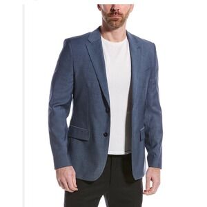 Ted Baker Blue Blazer with Geometric Lining